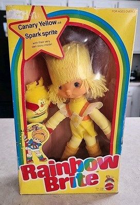 Poupée Rainbow Brite - Yellow Canary / Capucine Avec Son Sprite, Mattel 1983