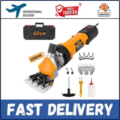 1200W Sheep Shears Clippers, 3200RPM 6-Speed Adjustable Heavy Duty Electric Shee