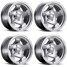 Set 4 15 Ultra 50k Machined Clear Coat 15x7 Wheels 5x4.75 -06mm Rims