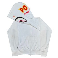  M Bape Nylon PONR Full-Zip Shark Hoodie