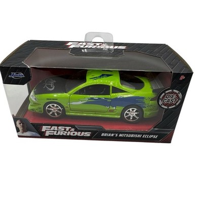 Jada Toys Fast and Furious Brian's Mitsubishi Eclipse Diecast Car 1/24 Scale