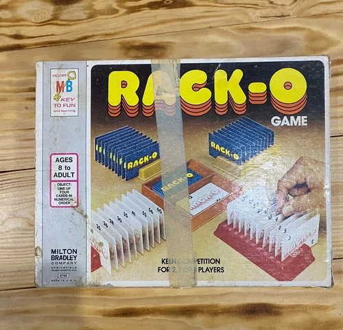 Vintage Milton Bradley RACK-O Card Game (1980)