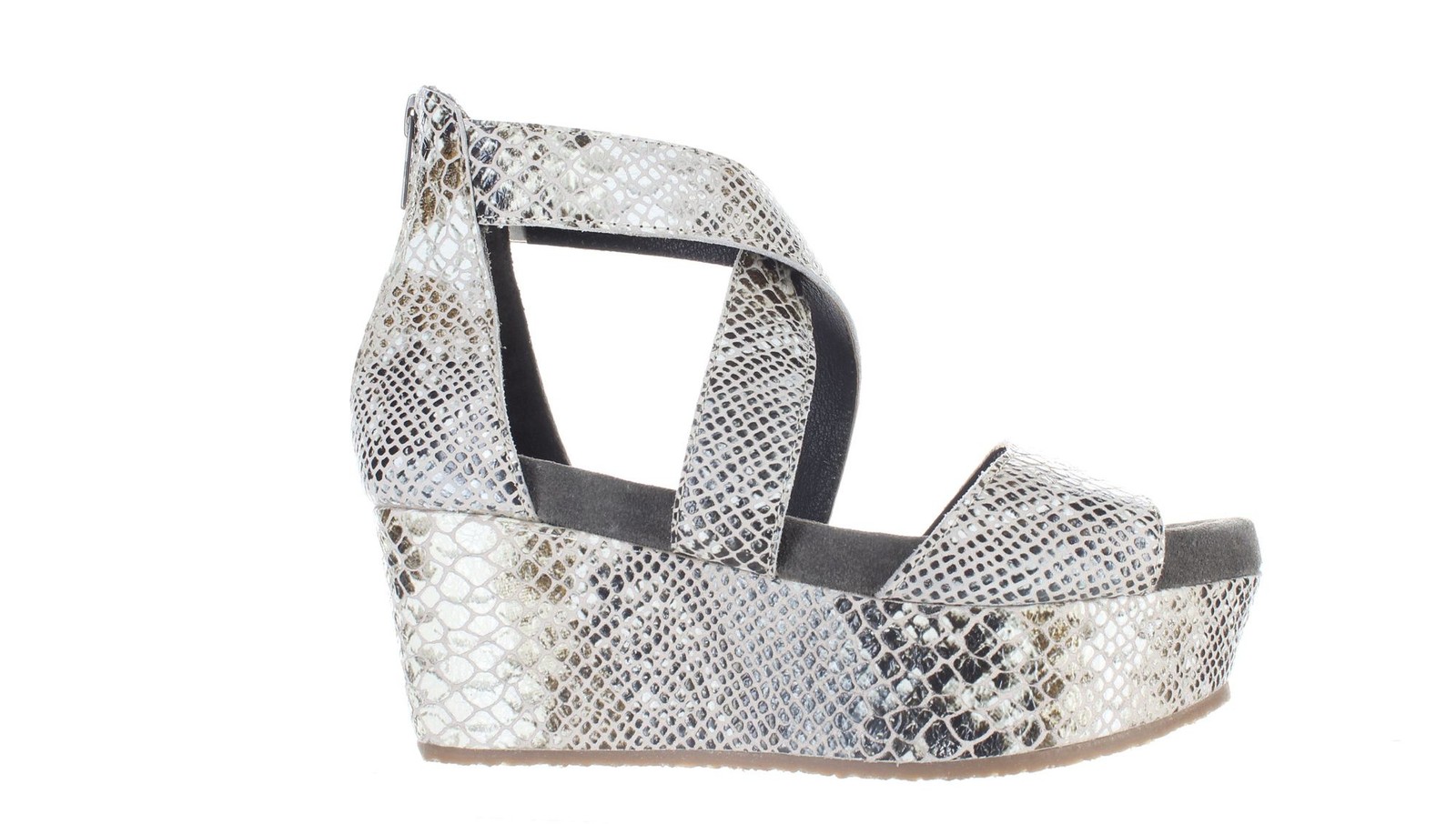 Diba Girl Womens Busta Move Gray Ankle Strap Heels Size 6 (7679029)