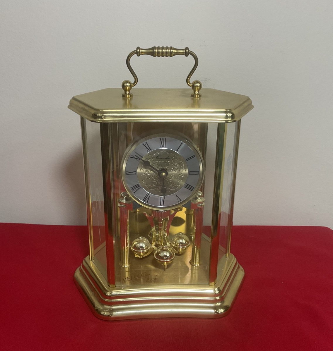銀座和光 WAKO QF900F Westminster Chime German Concordia Quartz Anniversary Clock, Westminster Chime, Gold
