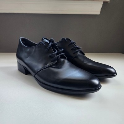 Munro American Womens Black Leather Lace Up Oxford Shoes 7 SS Academia Wednesday