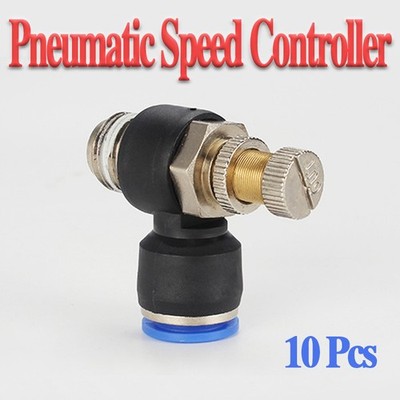 10 Stück Pneumatischer Drehzahlregler Außendurchmesser 4-12mm Schlaucharmaturen