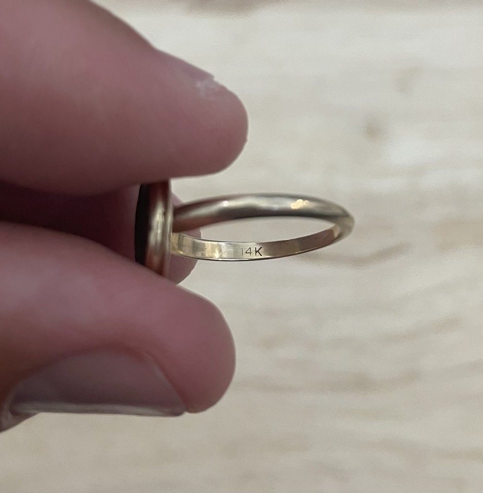 Vintage 14K Gold Ring Lot Opal & Cabochon Stone Rings 3.6g | eBay