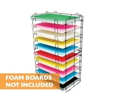 Foam Board Display Rack/Organizer - 10 Slots For 20” x 30” Boards