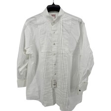 New Brooks Brothers Madison Tuxedo Shirt Pleated Front French Cuffs White 16-32