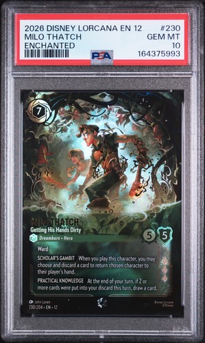Milo Thatch - Getting His Hands Dirty graded PSA 10 for sale on eBay
