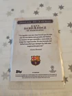 Xavi Hernandez Barca Auto Leaf Card