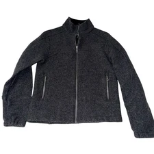 Ibex Men’s Europa Australian Wool Jacket Full Zip Gray Size Small