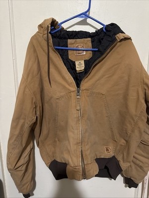 Men's Vintage  Berne Heartland Washed Duck Canvas Work Distressed Jacket Sz M