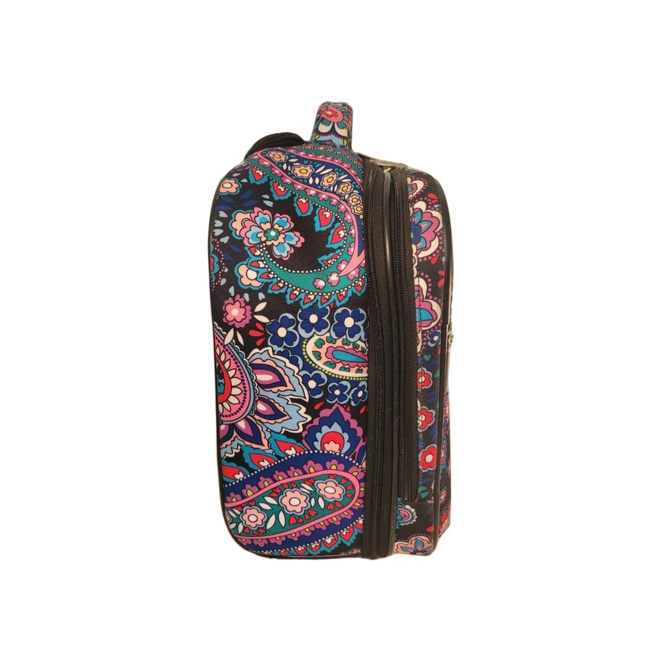 Bolsa de trabajo con ruedas Vera Bradley floral cachemira retirada asa de mano Foto 3 de 4