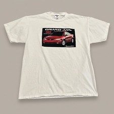 Vintage 1999 Pontiac Grand Am T-Shirt Adult XL White Jerzees Promo Made in USA