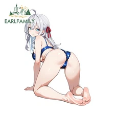 EARLFAMILY alya Car Sticker Computer Caravan Anime Computer Racing Cup SUV Decal