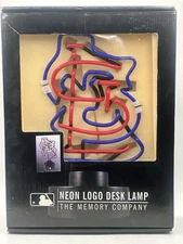 Saint Louis Cardinals Neon Team Logo Desk Lamp 2014 The Memory Company NOS