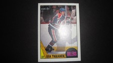 1987-88 OPC O-PEE-CHEE ESA TIKKANEN ROOKIE CARD #7. rookie card picture