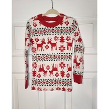 Hanna Andersson Kids Christmas Holiday Pajama Top Size 4