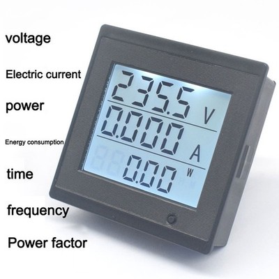 Schlankes Design AC elektrisches Energiemessgerät mit Benutzerwarnungen verfüg