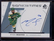 2022-23 SP Authentic Ryan Reaves Sign of the Times Auto