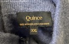 Quince Men's Cashmere Blue Zip Up Sweater - Size XXL — photo 5