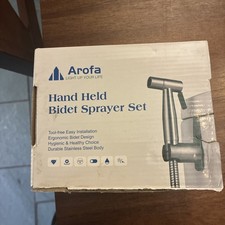 Arofa Handheld Bidet Sprayer SS Brushed Nickel  Adjustable Pressure