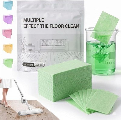 Dissolvable Multi-Surface Cleaning Tabs for Hardwood Tile Laminate Wood Surfaces