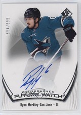 2021-22 SP Authentic Auto Future Watch 654/999 Ryan Merkley #169 Auto 14jr