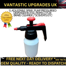 Brake Cleaner Pump 1 Litre Bottle Adjustable Dispenser / Solvent Spray