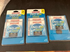5 Maxwell DVD-RW Camcorder 30 minute 1.4 GB Rewritable Discs - New