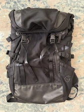 PORTER HEAT RUCKSACK YOSHIDA BAG Backpack Ruck Sack Black 703-06301 Used Japan