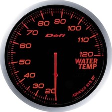 Defi Defi-link Advance Bf Water Temperature Gauge Amber Red Df10502 Defi Defi-link Advance Bf Water Temperature Gauge Amber Red Df10502