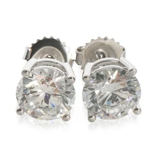 4.08 ctw White Gold Lab-Grown Diamond Earrings