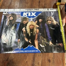 KIX - Cool Kids ULTRA RARE Original Promo Poster Atlantic Records 1988
