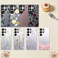 IMD Laser Cover For Samsung Galaxy S25 Plus S24 S26 S23 Phone Case Bright Floral