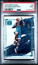 2023-24 Panini Impeccable - Anthony Edwards #95 Platinum 1/1 PSA 9 MINT