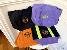 NEW TRADER JOE'S HALLOWEEN MINI CANVAS TOTE BAG - SET of 4 - *CAN SHIP TODAY!
