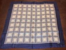 Echo Vintage Silk Blend Navy  White Polka Dot Scarf