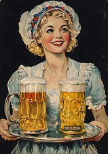 Vintage Retro Drink Alcohol Poster For Pubs Cafes Bars Clubs Restaurant Wall Art