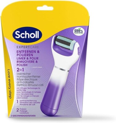 Scholl Expert Care 2-in-1 File & Smooth elektrischer Hornhautentferner, Hornhaut