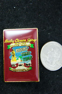 HARLEY DAVIDSON PIN HOG RIDING THRU TIME BOXBOROUGH, MA. | eBay