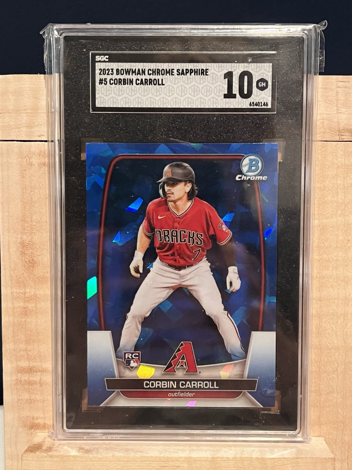 2023 Bowman Chrome Sapphire Edition #5 Corbin Carroll Rookie (RC) SGC 10