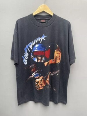 Daft Punk Band Shirt, Daft Punk Cotton Black Unisex T-shirt Reprint S-5XL