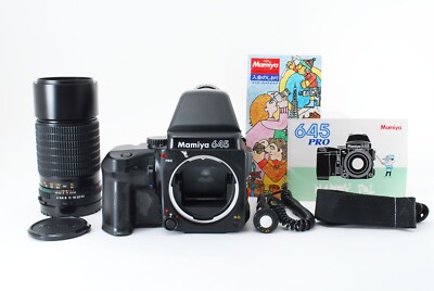 [MINT w/release] Mamiya 645 Pro Body FK402 Finder + 210mm f/4 N Lens Japan #739