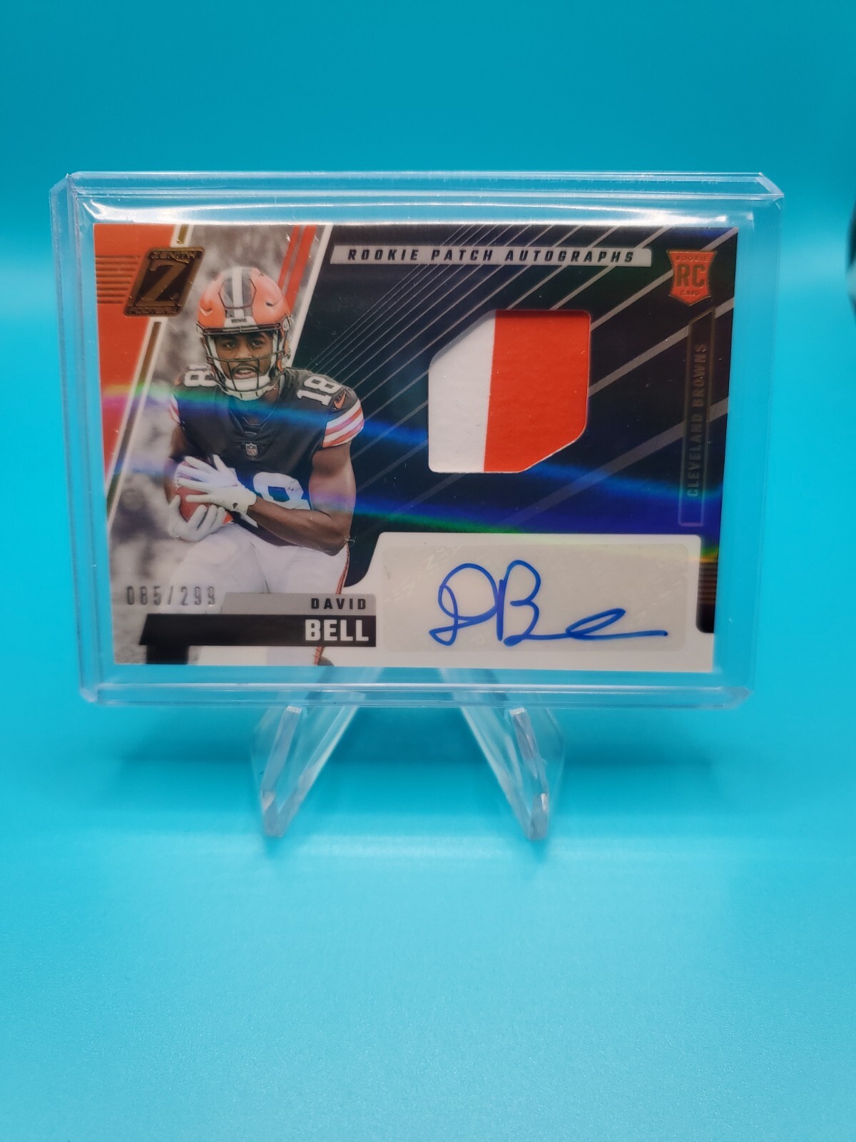 2022 Zenith David Bell Rookie Patch Auto 85/299 #232 Browns