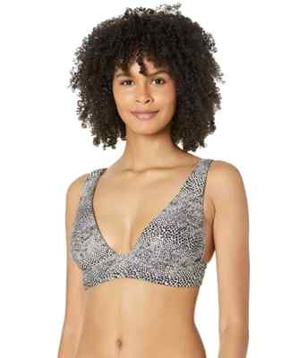 Volcom L56025 Womens Animal Print Coco Halter Swim Top Size XXL