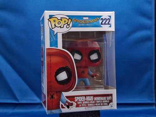 Funko POP MARVEL SPIDER-MAN (HOMEMADE SUIT) #222 in box, see pictures