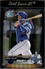 2017 Bowman Chrome Prospects #BCP10 Chase Vallot Kansas City Royals - Nice Card