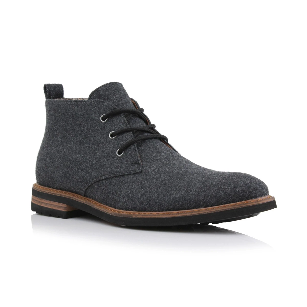 NWT Toecap Men\'s Grey Chukka Lace Up Boot / Size 9.5 Chukka Gray Boots for Men for Sale | Shop New & Used Men main image 2